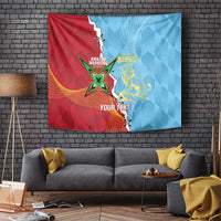 Saint Lucia and Guyana Cricket Personalized Tapestry Kings Amazon Warriors Together - Wonder Print Shop