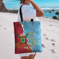 Saint Lucia and Guyana Cricket Personalized Tote Bag Kings Amazon Warriors Together - Wonder Print Shop
