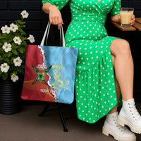 Saint Lucia and Guyana Cricket Personalized Tote Bag Kings Amazon Warriors Together - Wonder Print Shop