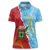 Saint Lucia and Guyana Cricket Personalized Women Polo Shirt Kings Amazon Warriors Together - Wonder Print Shop