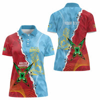 Saint Lucia and Guyana Cricket Personalized Women Polo Shirt Kings Amazon Warriors Together - Wonder Print Shop
