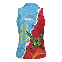 Saint Lucia and Guyana Cricket Personalized Women Sleeveless Polo Shirt Kings Amazon Warriors Together - Wonder Print Shop