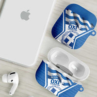 Greece Ohi Day AirPods Case Hellas Coat Of Arms Greek Pattern - Wonder Print Shop