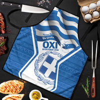 Greece Ohi Day Apron Hellas Coat Of Arms Greek Pattern - Wonder Print Shop