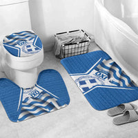 Greece Ohi Day Bathroom Set Hellas Coat Of Arms Greek Pattern - Wonder Print Shop