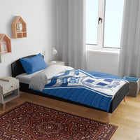 Greece Ohi Day Bedding Set Hellas Coat Of Arms Greek Pattern - Wonder Print Shop