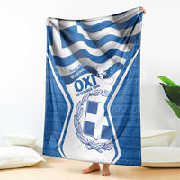 Greece Ohi Day Blanket Hellas Coat Of Arms Greek Pattern - Wonder Print Shop