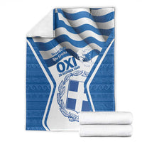 Greece Ohi Day Blanket Hellas Coat Of Arms Greek Pattern - Wonder Print Shop