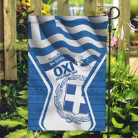 Greece Ohi Day Garden Flag Hellas Coat Of Arms Greek Pattern - Wonder Print Shop