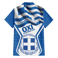 Greece Ohi Day Hawaiian Shirt Hellas Coat Of Arms Greek Pattern - Wonder Print Shop