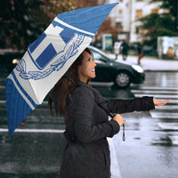 Greece Ohi Day Umbrella Hellas Coat Of Arms Greek Pattern - Wonder Print Shop