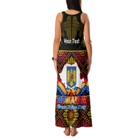 Personalised Romania Great Union Day Family Matching Tank Maxi Dress and Hawaiian Shirt Ziua Marii Uniri 105th Anniversary - Wonder Print Shop