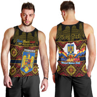 Personalised Romania Great Union Day Men Tank Top Ziua Marii Uniri 105th Anniversary - Wonder Print Shop