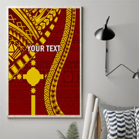 Personalised Fiji Rotuma Canvas Wall Art Fijian Tapa Pattern - Wonder Print Shop