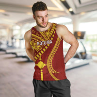 Personalised Fiji Rotuma Men Tank Top Fijian Tapa Pattern - Wonder Print Shop