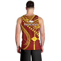 Personalised Fiji Rotuma Men Tank Top Fijian Tapa Pattern - Wonder Print Shop