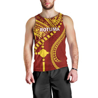 Personalised Fiji Rotuma Men Tank Top Fijian Tapa Pattern - Wonder Print Shop