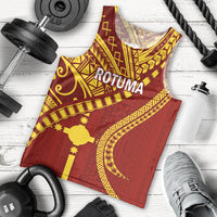 Personalised Fiji Rotuma Men Tank Top Fijian Tapa Pattern - Wonder Print Shop