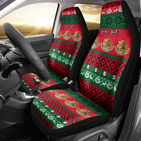 Personalised Mexico Christmas Car Seat Cover Feliz Navidad Mexican Pattern - Wonder Print Shop