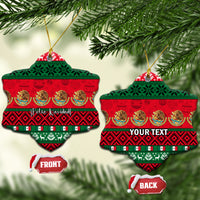 Personalised Mexico Christmas Ceramic Ornament Feliz Navidad Mexican Pattern - Wonder Print Shop