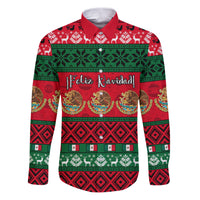 Personalised Mexico Christmas Family Matching Puletasi Dress and Hawaiian Shirt Feliz Navidad Mexican Pattern - Wonder Print Shop