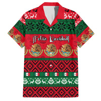 Personalised Mexico Christmas Family Matching Summer Maxi Dress and Hawaiian Shirt Feliz Navidad Mexican Pattern - Wonder Print Shop