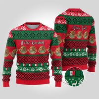Personalised Mexico Christmas Ugly Christmas Sweater Feliz Navidad Mexican Pattern - Wonder Print Shop