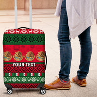 Personalised Mexico Christmas Luggage Cover Feliz Navidad Mexican Pattern - Wonder Print Shop