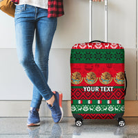 Personalised Mexico Christmas Luggage Cover Feliz Navidad Mexican Pattern - Wonder Print Shop