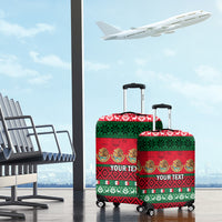 Personalised Mexico Christmas Luggage Cover Feliz Navidad Mexican Pattern - Wonder Print Shop