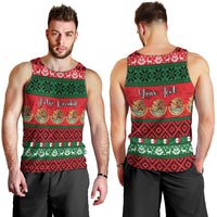 Personalised Mexico Christmas Men Tank Top Feliz Navidad Mexican Pattern - Wonder Print Shop