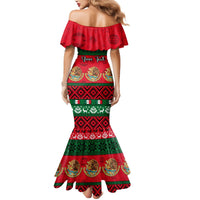 Personalised Mexico Christmas Mermaid Dress Feliz Navidad Mexican Pattern - Wonder Print Shop
