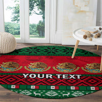 personalised-mexico-christmas-round-carpet-feliz-navidad-mexican-pattern