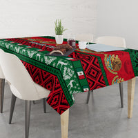 Personalised Mexico Christmas Tablecloth Feliz Navidad Mexican Pattern - Wonder Print Shop