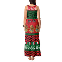 Personalised Mexico Christmas Tank Maxi Dress Feliz Navidad Mexican Pattern - Wonder Print Shop