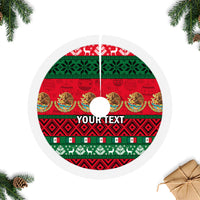 Personalised Mexico Christmas Tree Skirt Feliz Navidad Mexican Pattern - Wonder Print Shop