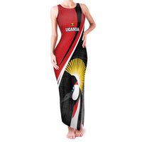 Uganda Rugby Custom Family Matching Tank Maxi Dress and Hawaiian Shirt Go Cranes - African Pattern - Wonder Print Shop