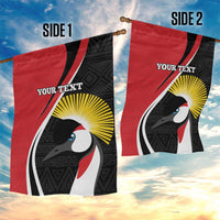 Uganda Rugby Custom Garden Flag Go Cranes - African Pattern - Wonder Print Shop