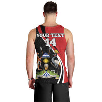 Uganda Rugby Custom Men Tank Top Go Cranes - African Pattern - Wonder Print Shop
