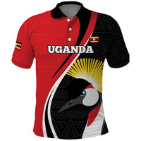 Uganda Rugby Custom Polo Shirt Go Cranes - African Pattern - Wonder Print Shop
