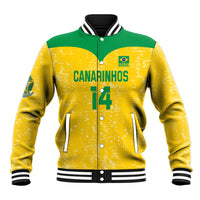Custom Brasil Volleyball Baseball Jacket Vai Canarinhos!