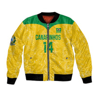 Custom Brasil Volleyball Bomber Jacket Vai Canarinhos!