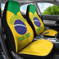 Custom Brasil Volleyball Car Seat Cover Vai Canarinhos!