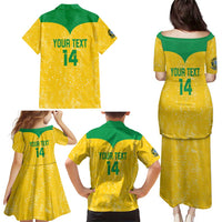 Custom Brasil Volleyball Family Matching Puletasi and Hawaiian Shirt Vai Canarinhos!
