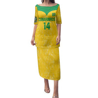 Custom Brasil Volleyball Family Matching Puletasi and Hawaiian Shirt Vai Canarinhos!