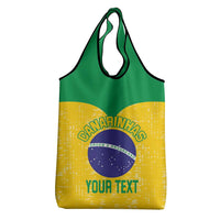 Custom Brasil Volleyball Grocery Bag Vai Canarinhos!