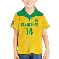 Custom Brasil Volleyball Hawaiian Shirt Vai Canarinhos!