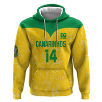 Custom Brasil Volleyball Hoodie Vai Canarinhos!