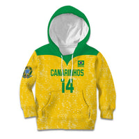 Custom Brasil Volleyball Kid Hoodie Vai Canarinhos!