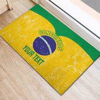 Custom Brasil Volleyball Rubber Doormat Vai Canarinhos! - Wonder Print Shop
